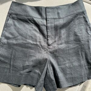Club Monaco Black Linen Shorts